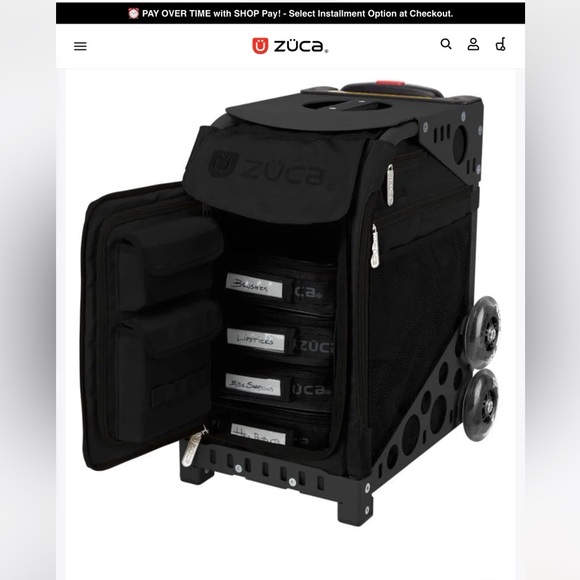 Zuca Sport Pro Makeup, Hairstylist Rolling Travel Kit Bag - Picture 10 of 16